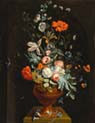  flowers in a terracotta vase